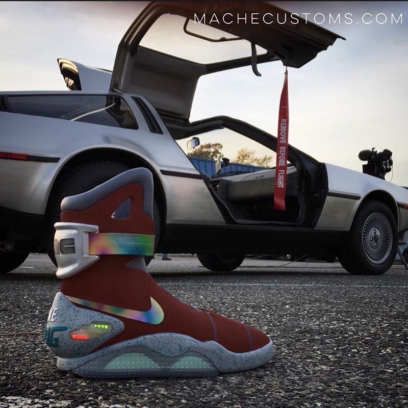 Anthony Davis Got Custom Nike Mags For Back to the Future Day | Sole ...