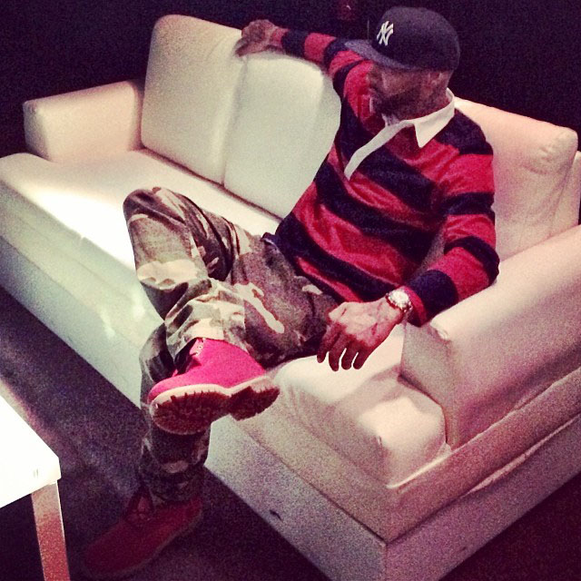 Joe Budden wearing VILLA x Timberland JTM Boot