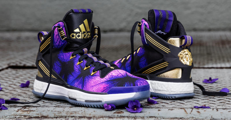 derrick rose purple shoes