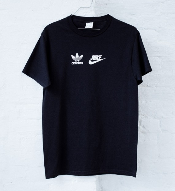 nike and adidas t shirts