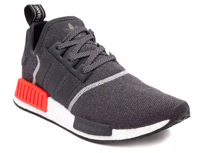 grey and red nmds