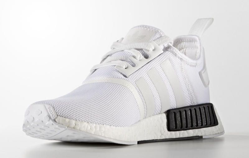 white nmds with black