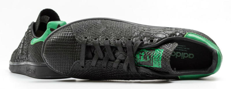 stan smith snakeskin black