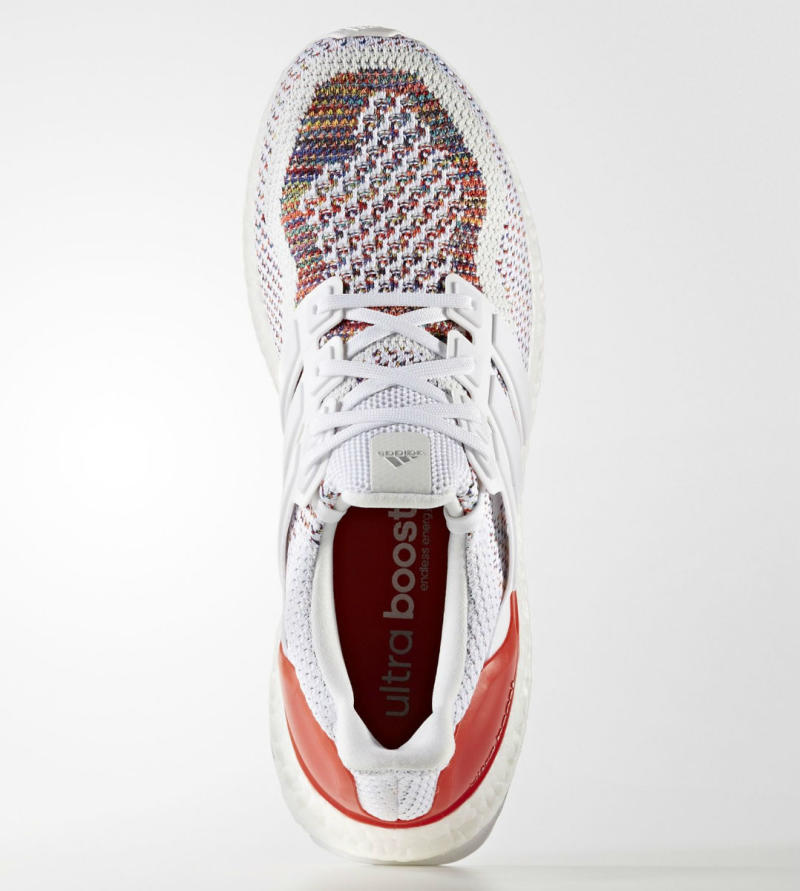 adidas ultra boost white red multicolor