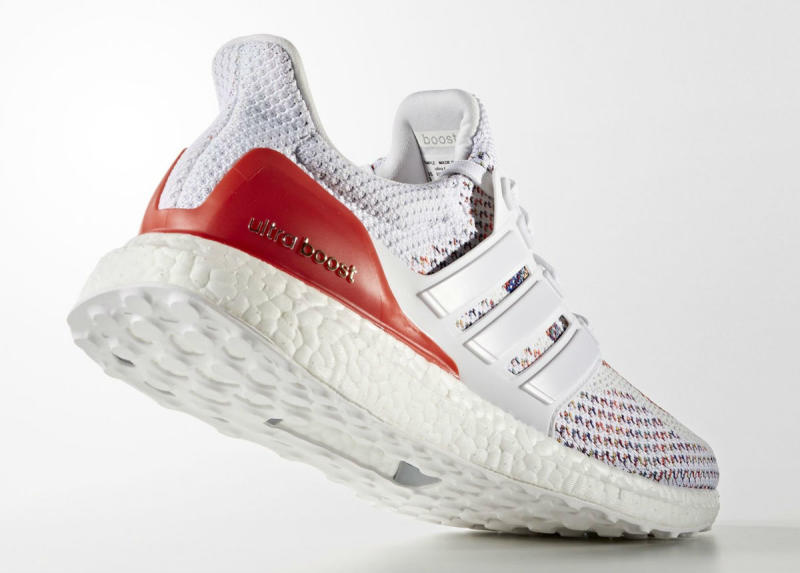 white and red ultra boosts