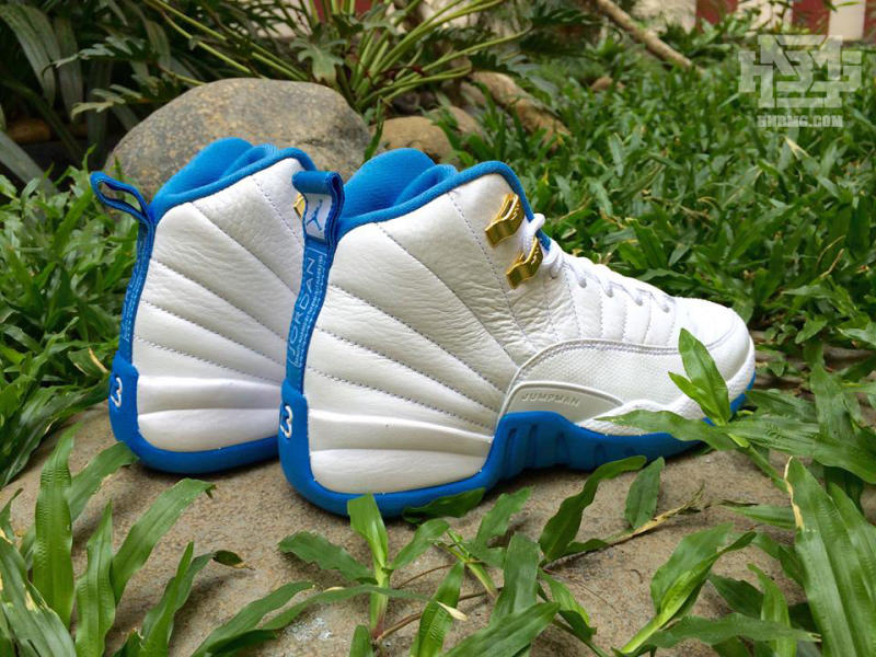 white and baby blue 12s