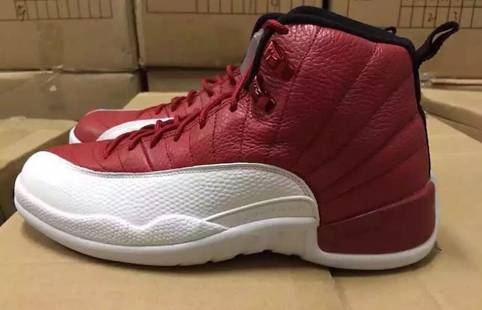 burgundy and white 12s