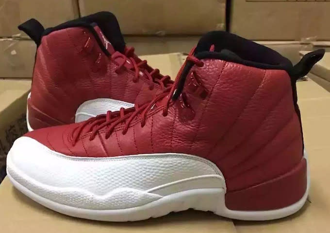 red and white jordans 12