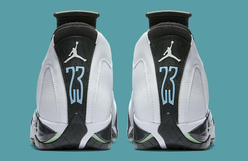 jordan 14 grey and green