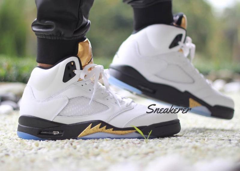 jordan 5 gold medal