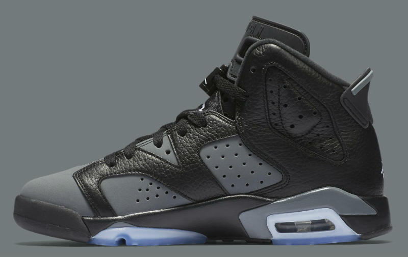 black and grey jordan 6s