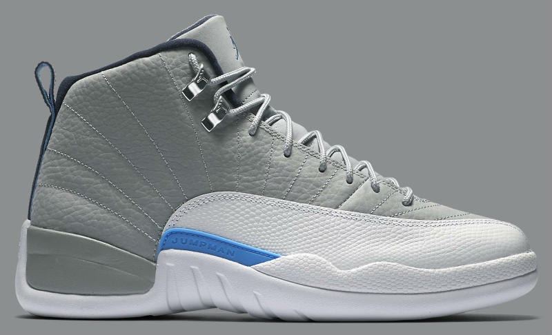 Air Jordan 12 Grey/University Blue 