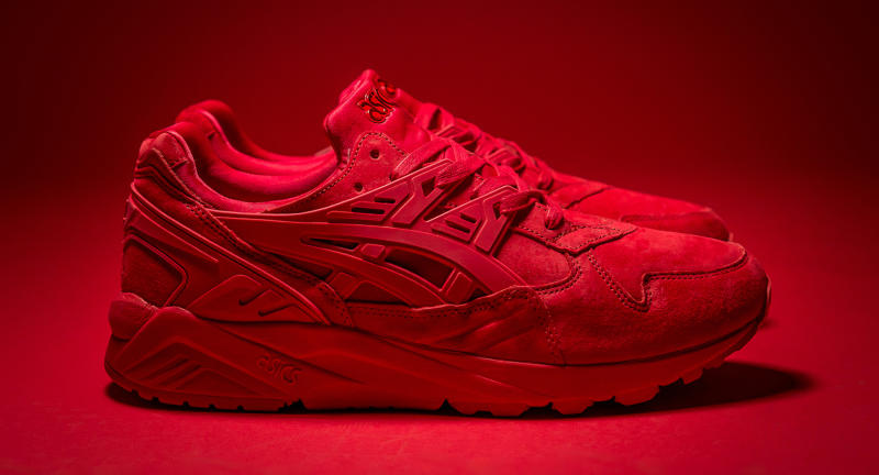 all red asics cheap online