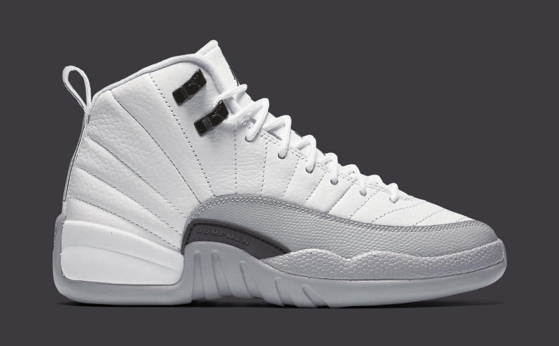 Air Jordan XII 12 White/Grey-Black 