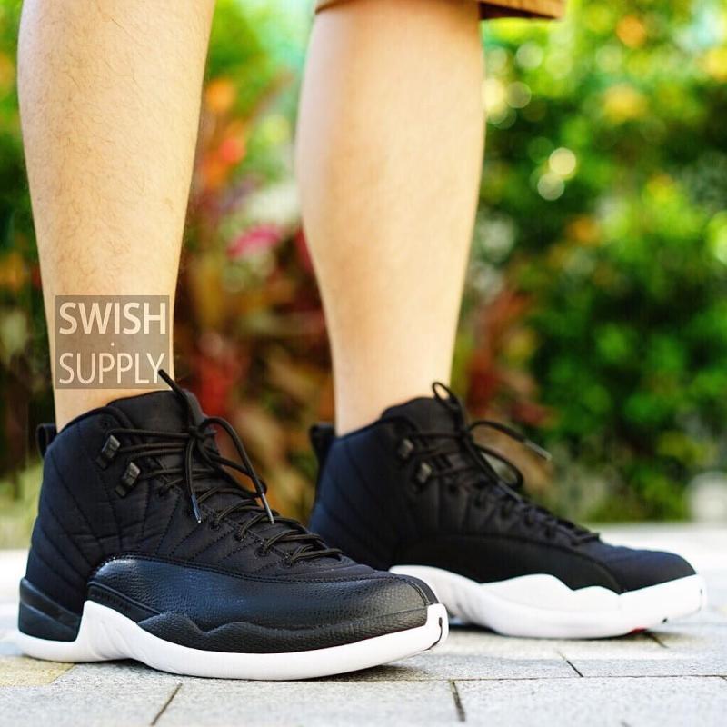 jordan 12 nylon on feet