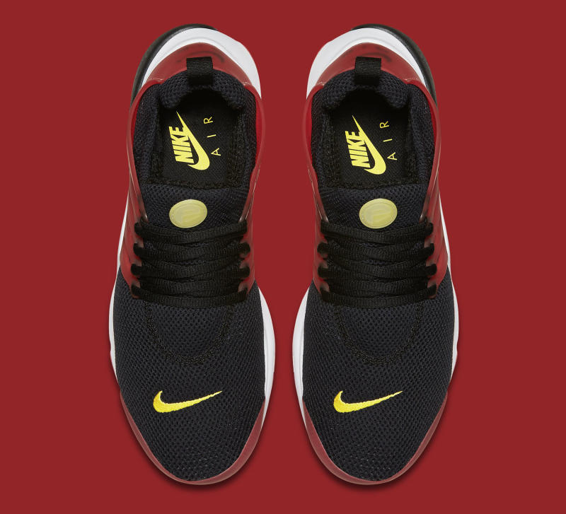 Black and best sale red nike presto