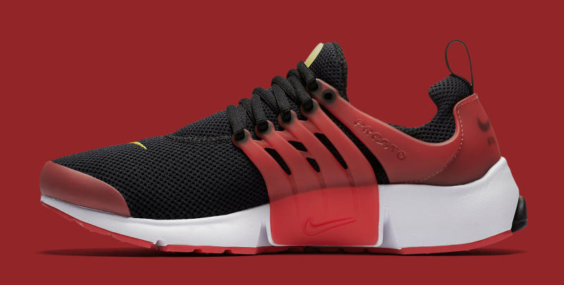 black and red nike presto