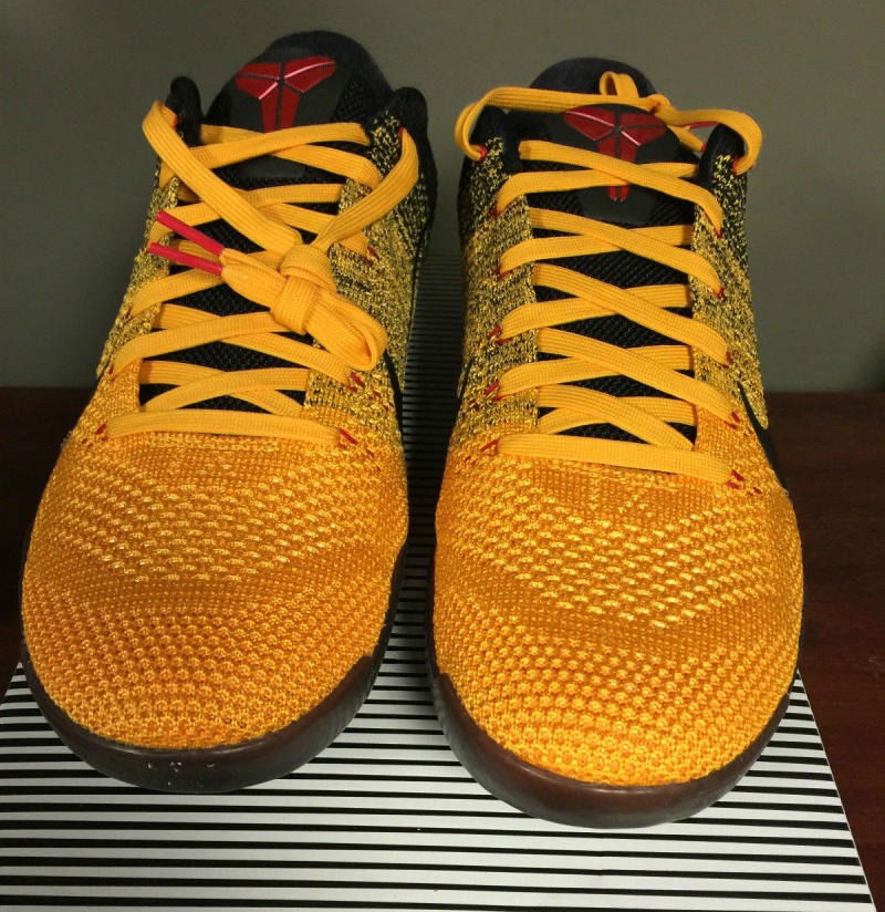 kobe 11 bruce lee on feet