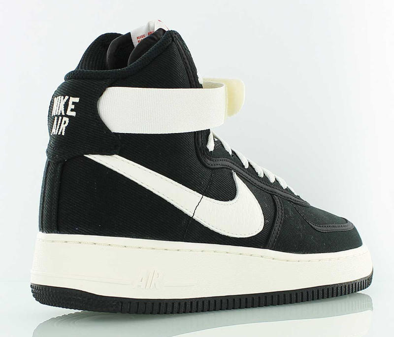 air force 1 high black canvas