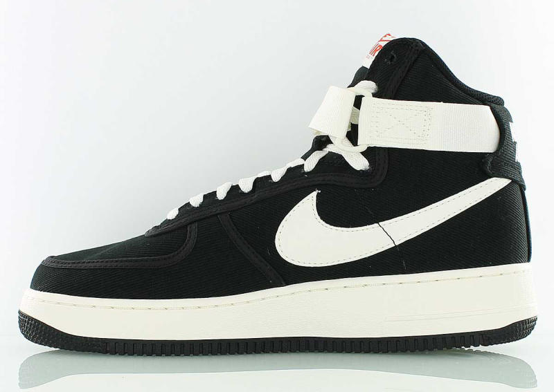 air force 1 high black canvas