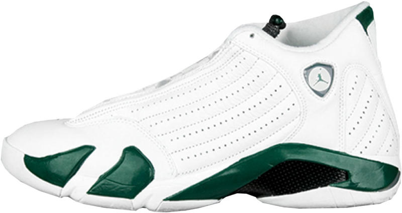 jordan 14 green and white