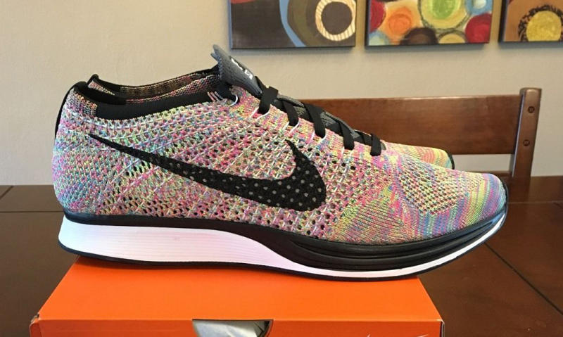 Multicolor Nike Flyknit Racer Grey Tongue 2016 | Sole Collector