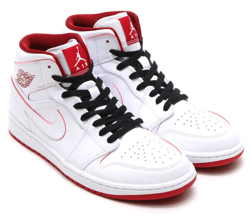 Air Jordan 1 Mid White Red | Sole Collector