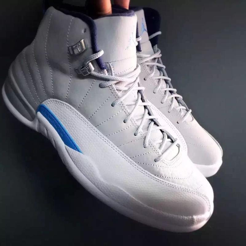 jordan retro 12 grey and blue