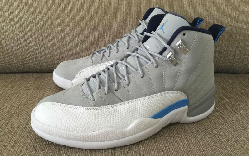 jordan 12 grey and blue