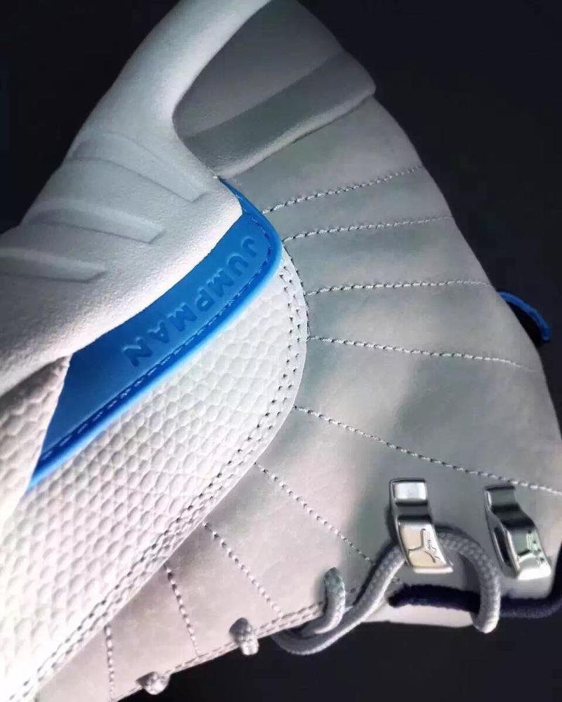 Air Jordan 12 Grey/University Blue-White | Sole Collector