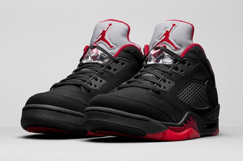 black and red jordans foot locker