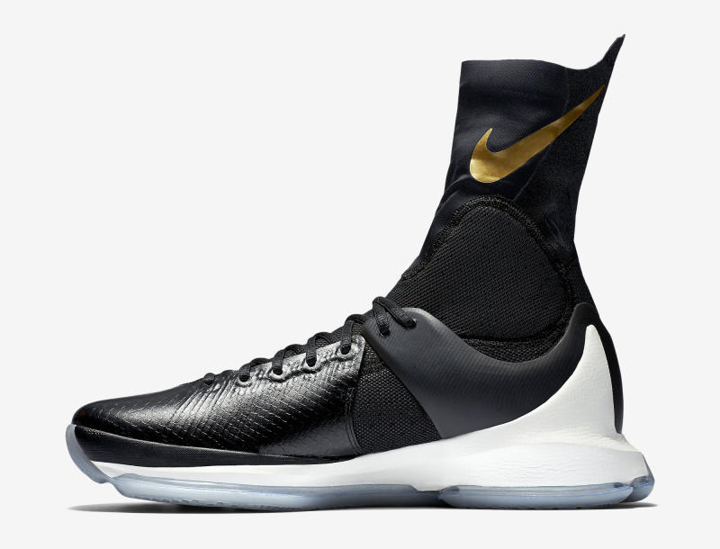 kevin durant shoes black and gold