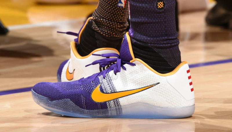 #SoleWatch: Kobe Bryant Helps Lakers Upset Warriors in a Nike Kobe 11 ...