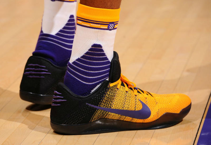 kobe 11 purple and yellow