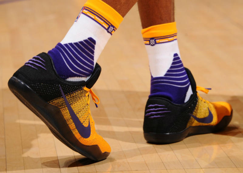 kobe 11 yellow and purple