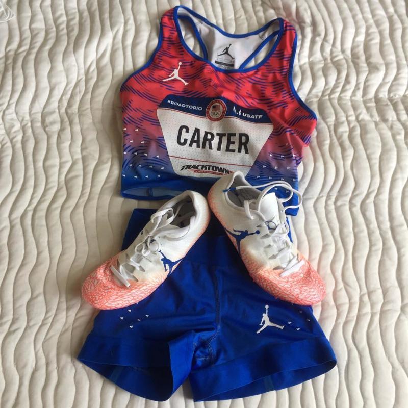 Kori Carter Olympic Trials Jordan Track 