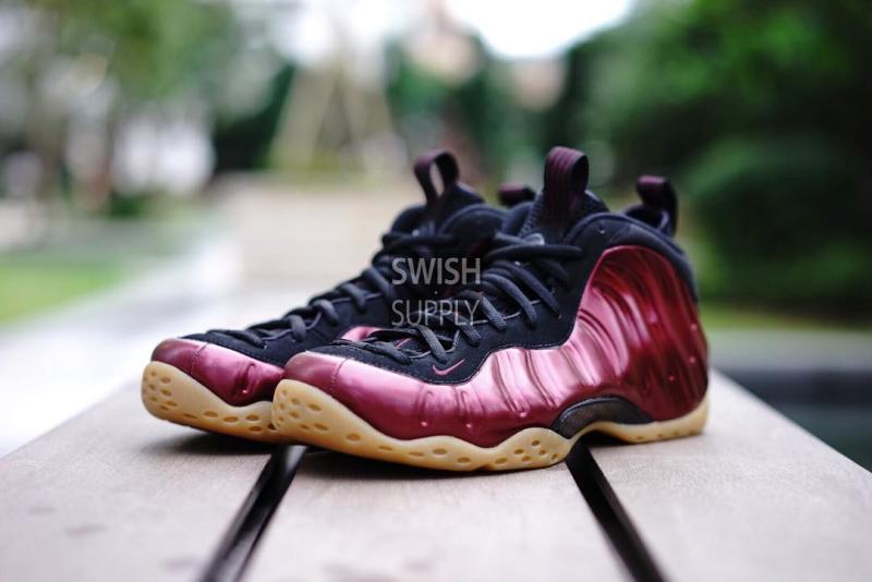 burgundy foamposite mens