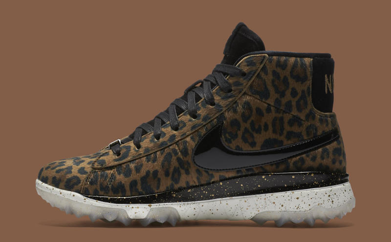 leopard print golf shoes