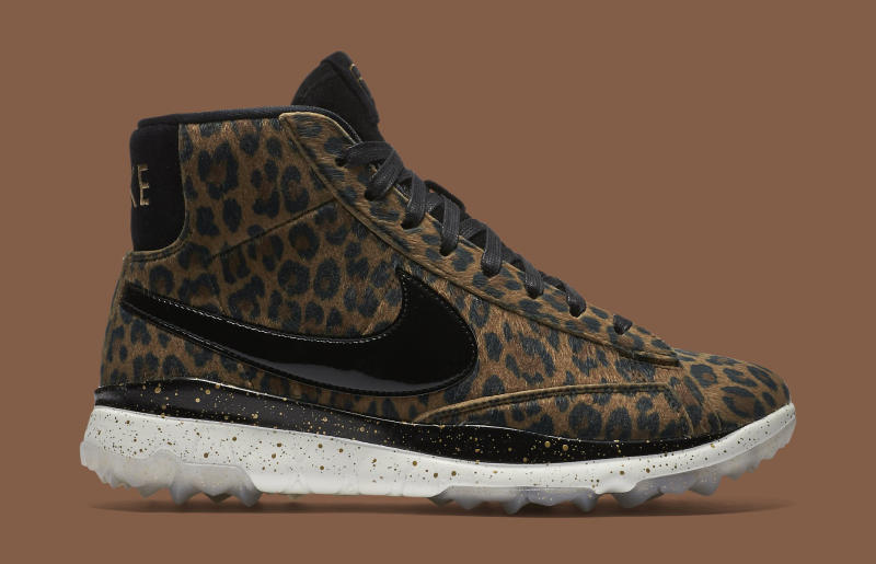 leopard print golf shoes