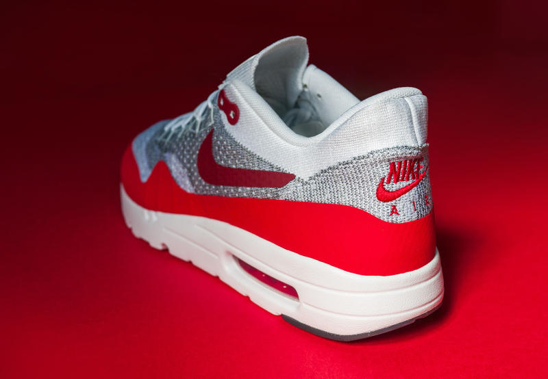 Nike Air Max 1 Flyknit White Red | Sole 