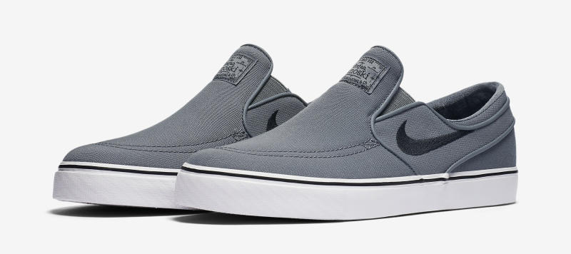 grey janoski slip ons