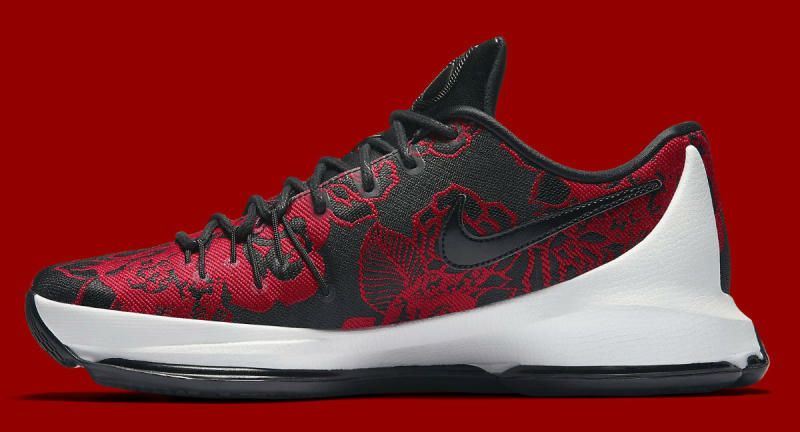 Nike KD 8 Red Floral 806393-004 (3)