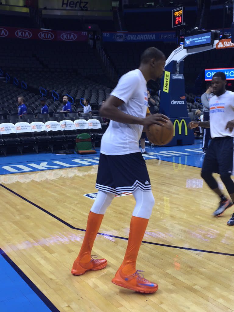 embarrassed Occur Patience Kevin Durant Wearing the Nike KD 8 Elite High | Sole Collector