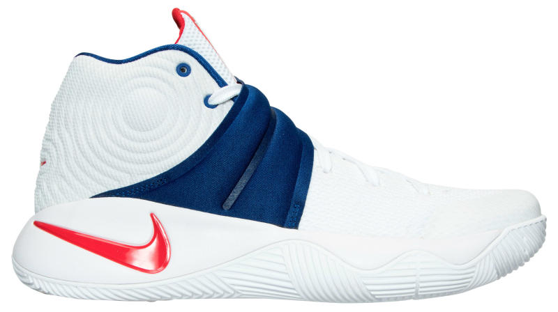 kyrie 2 red white blue