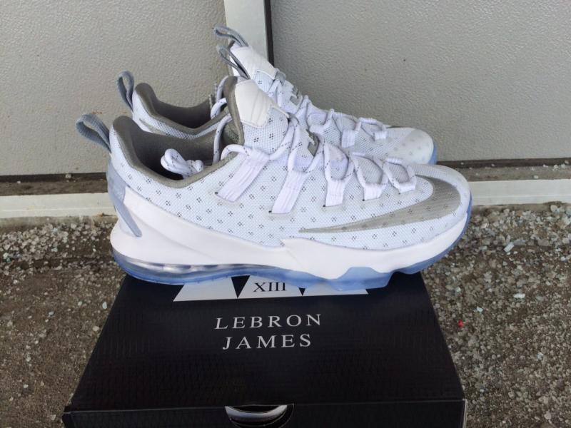 Nike LeBron 13 Low White/Silver 831925-100 (1)