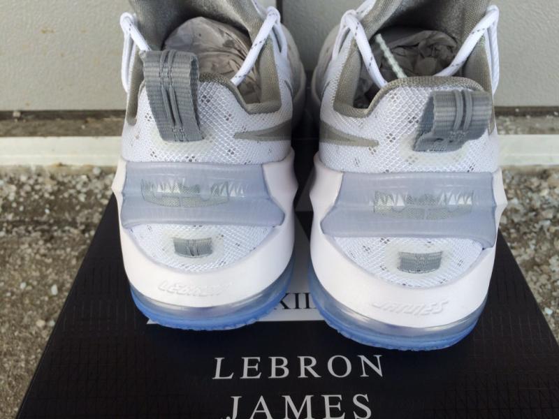 lebron 13 low white silver