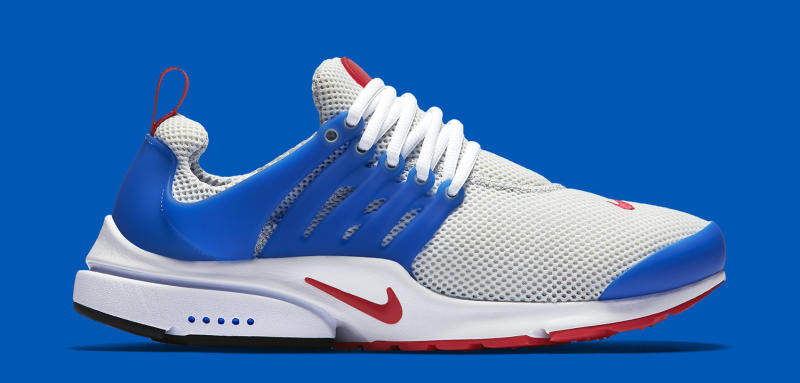 nike presto red and blue