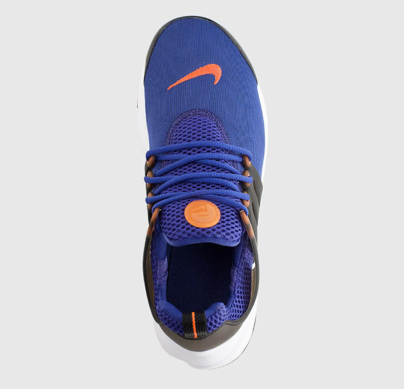 blue and orange nike presto