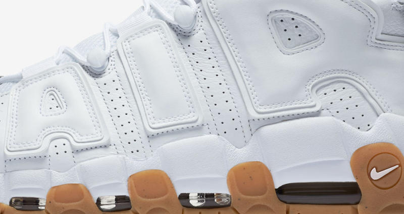 nike more uptempo white gum