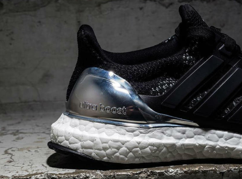 black and silver ultra boost